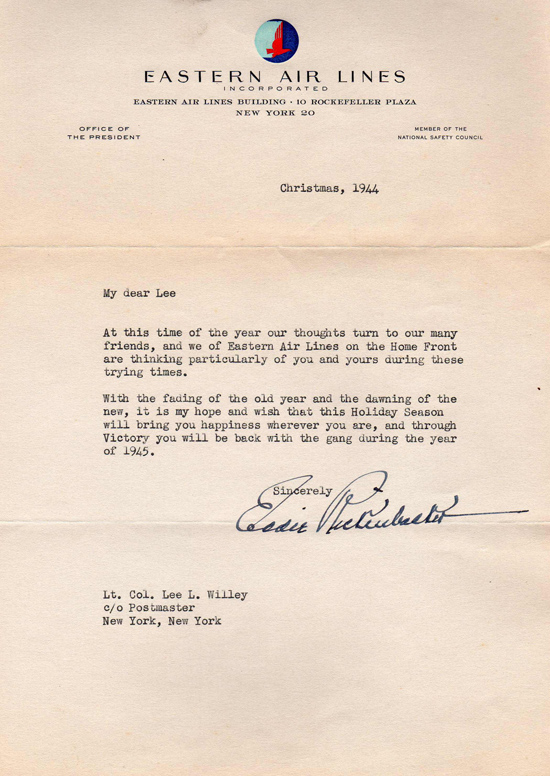 Letter, Christmas Greeting, 1944
